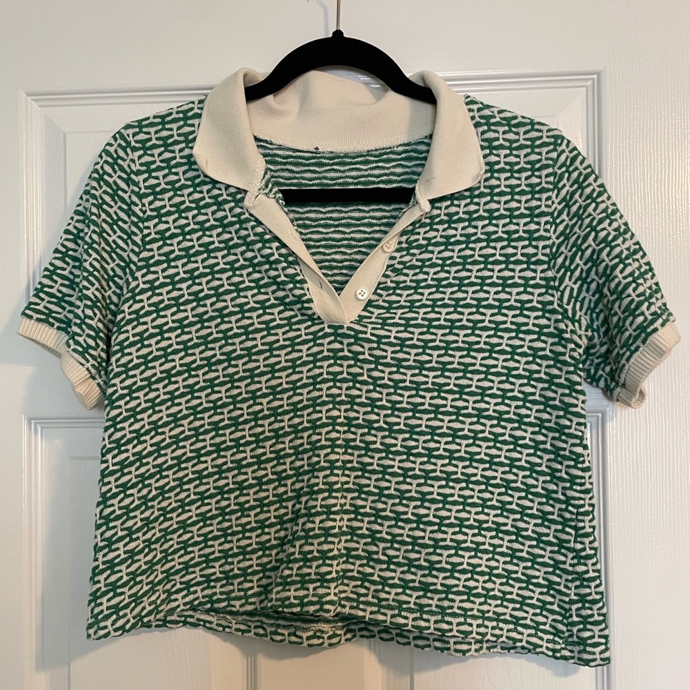 Zara cropped polo